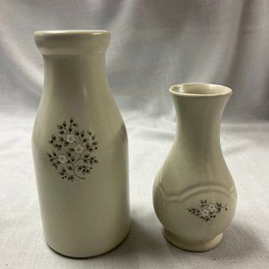 Pfaltzgraff Heirloom Milk Bottle & Bud Vase